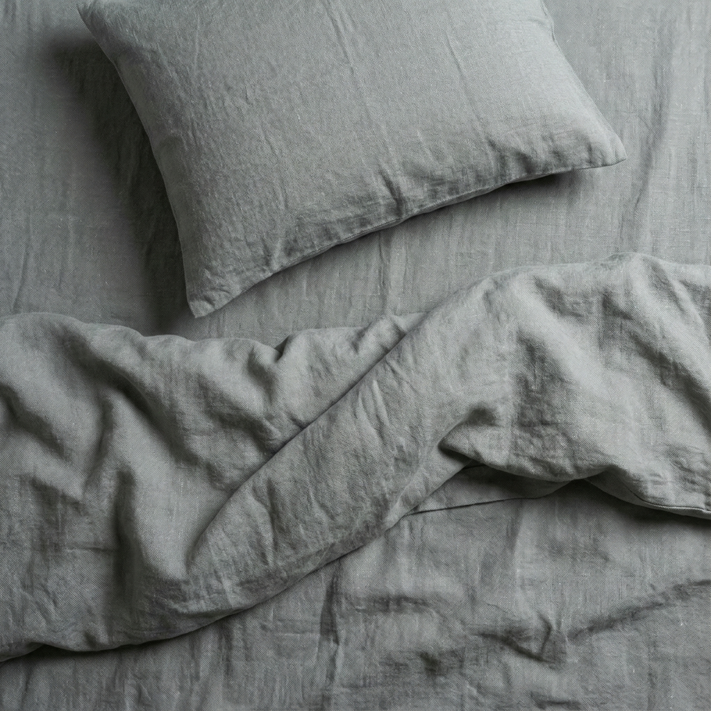 100% Organic Cotton Yarn Dyed Flat Bedsheet Set