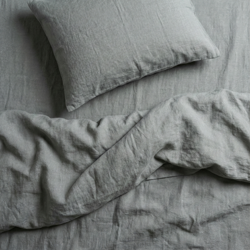 100% Organic Cotton Yarn Dyed Flat Bedsheet Set